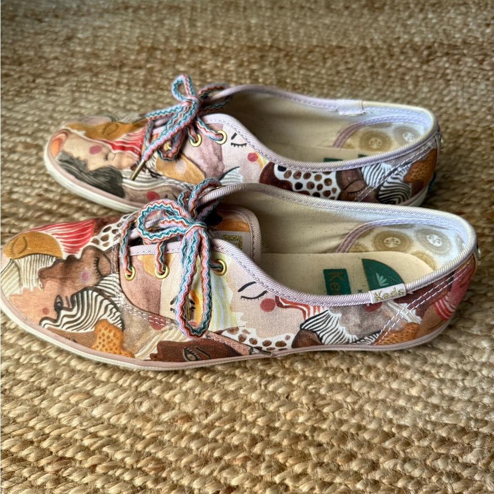 RARE~Justina Blakeney Keds X Jungalow Champions In Chorus Shoes Sneakers~Sz 7.5 - Picture 4 of 5